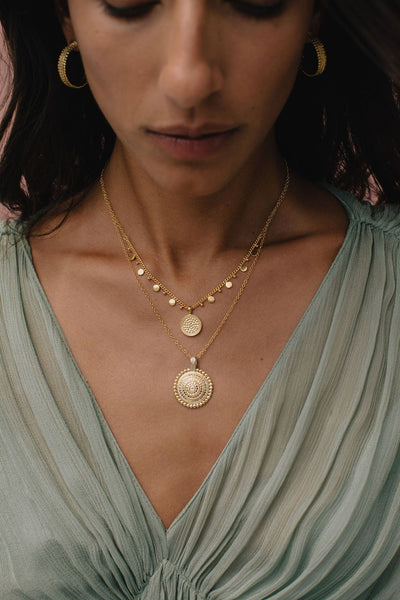 Anna Beck Scalloped Sundara Pendant Necklace