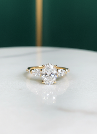 18ct Yellow Gold 6-stone Lab Grown Diamond Ring