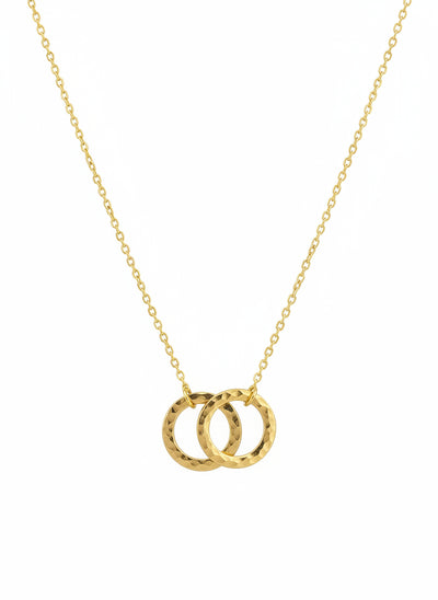 Yaron Morhaim Gold Fine Entwined Discs Necklace