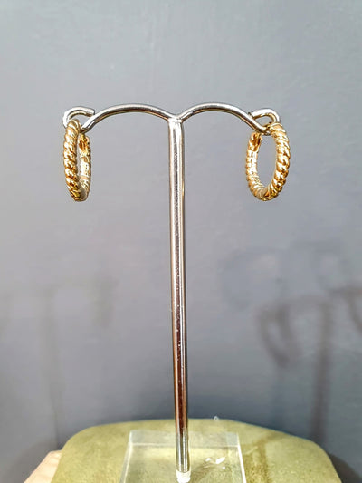 Unique & Co Gold Vermeil Hoop Earrings