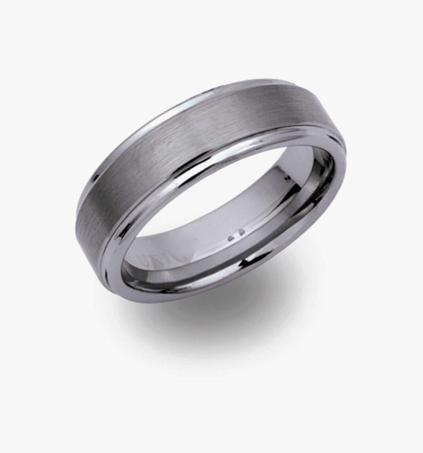 Flat Court Tungsten Carbide Ring with Matt Finish