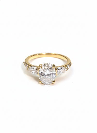 18ct Yellow Gold 6-stone Lab Grown Diamond Ring