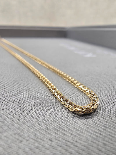 18ct Yellow Gold Filed Spiga Chain Necklace