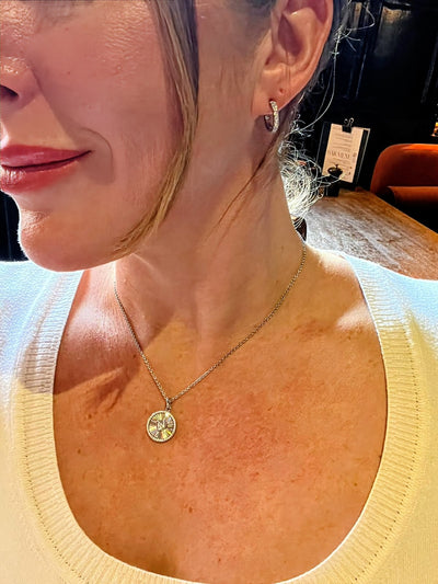 Sterling Silver Cubic Zirconia Heart Necklace
