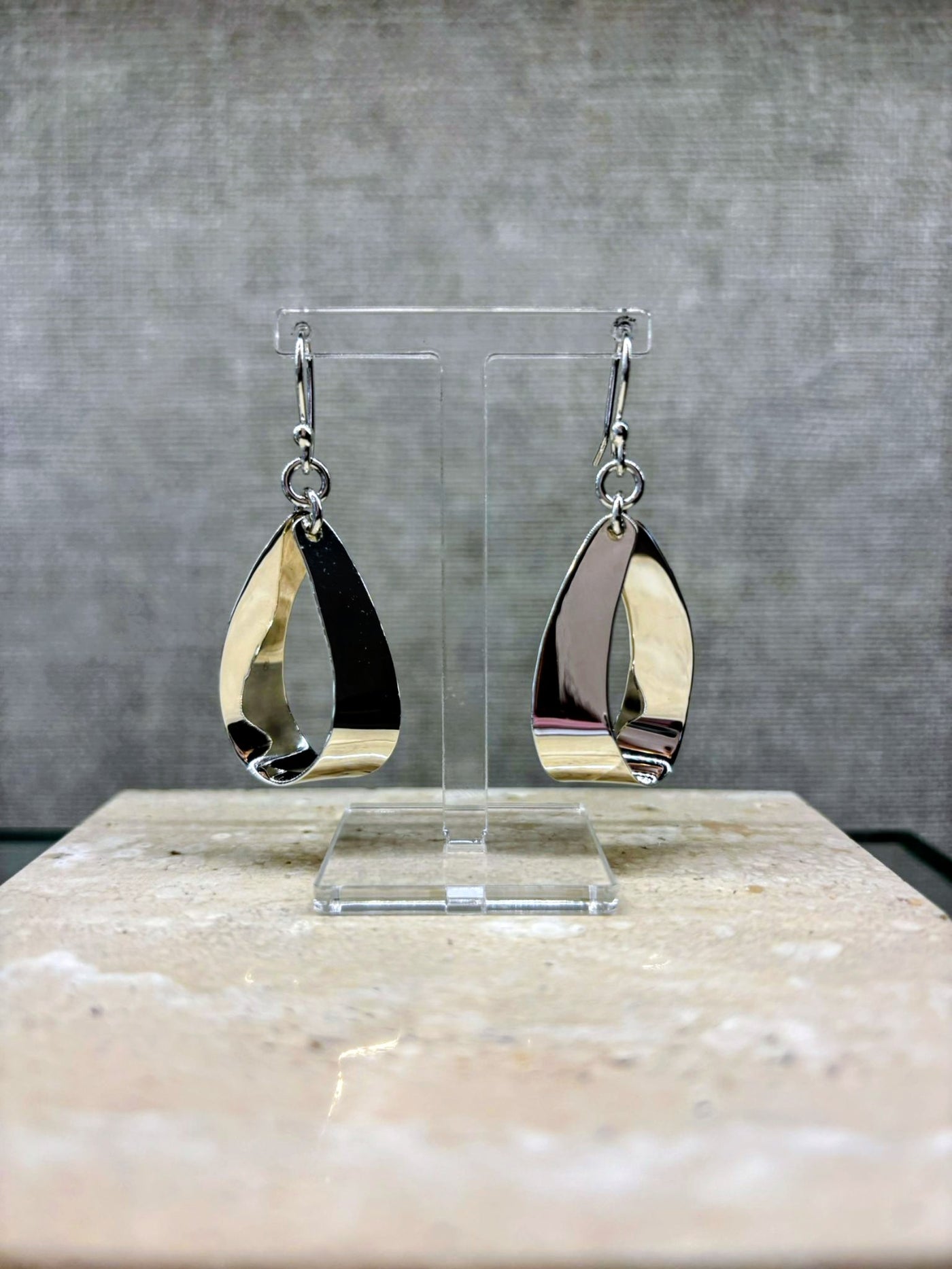 Sterling Silver  Loop Drop Earrings