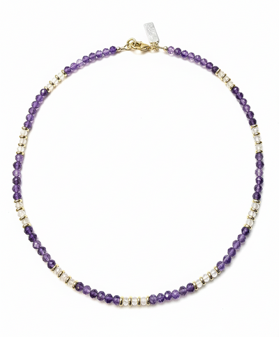 Yaron Morhaim Amethyst Moonstone Beaded Necklace