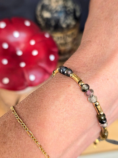 Lavan Gold Mixed Tourmaline Bracelet