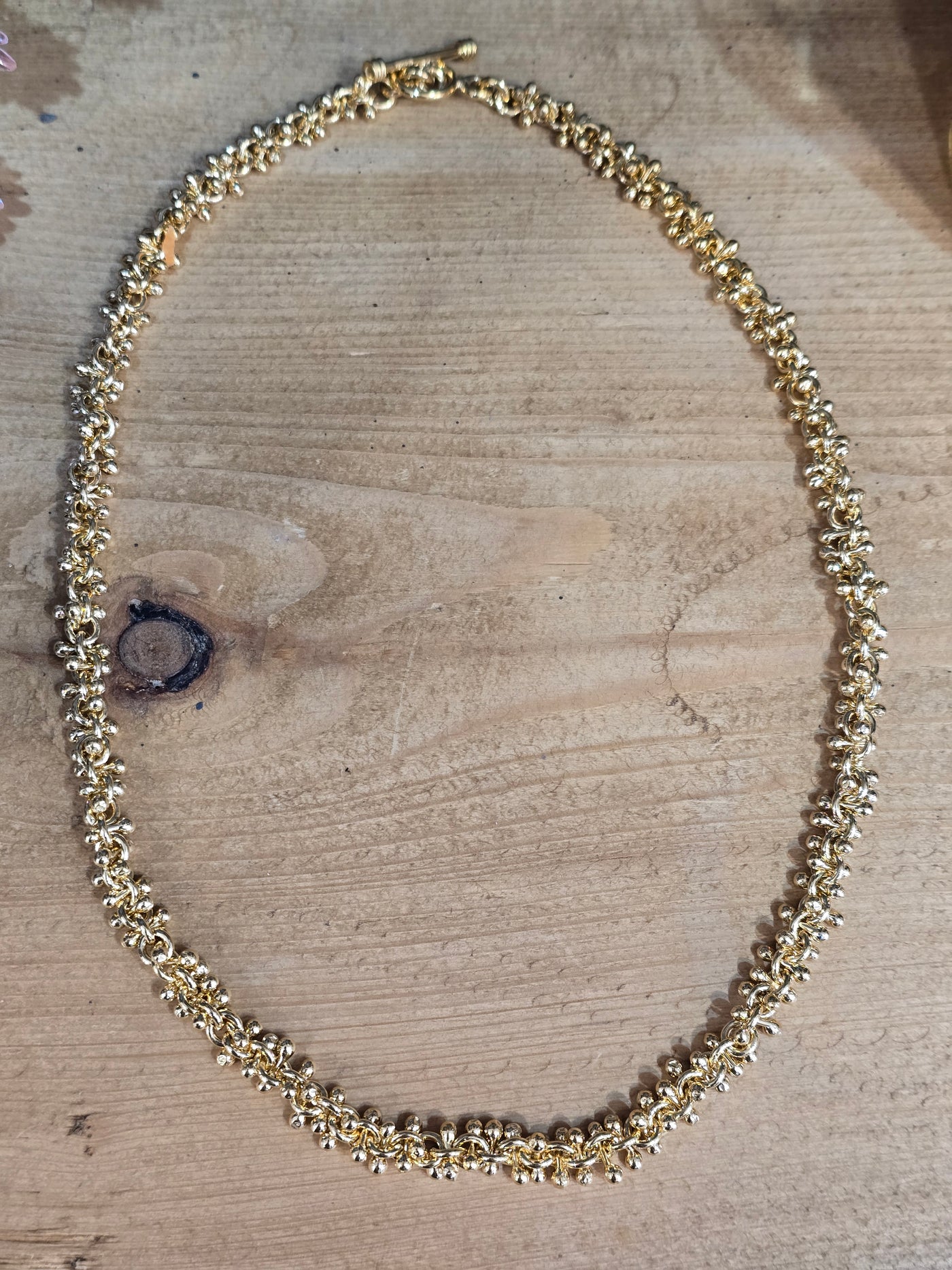 Gold Vermeil Cluster Ball Necklace