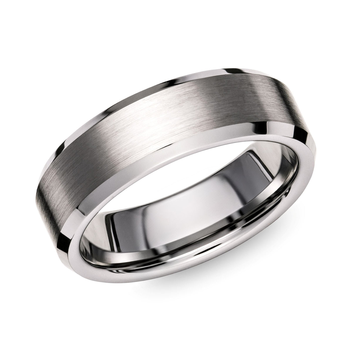 Tungsten Carbide Brushed Matte Ring
