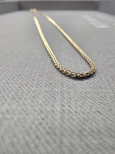 18ct Yellow Gold Spiga Chain Necklace