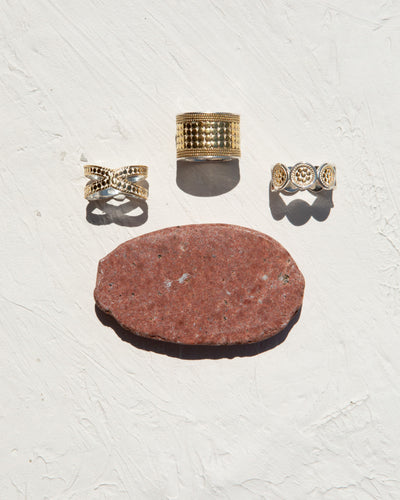 Anna Beck Gold Classic Cross Ring