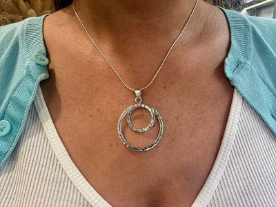 Sterling Silver Everlasting Circles Pendant