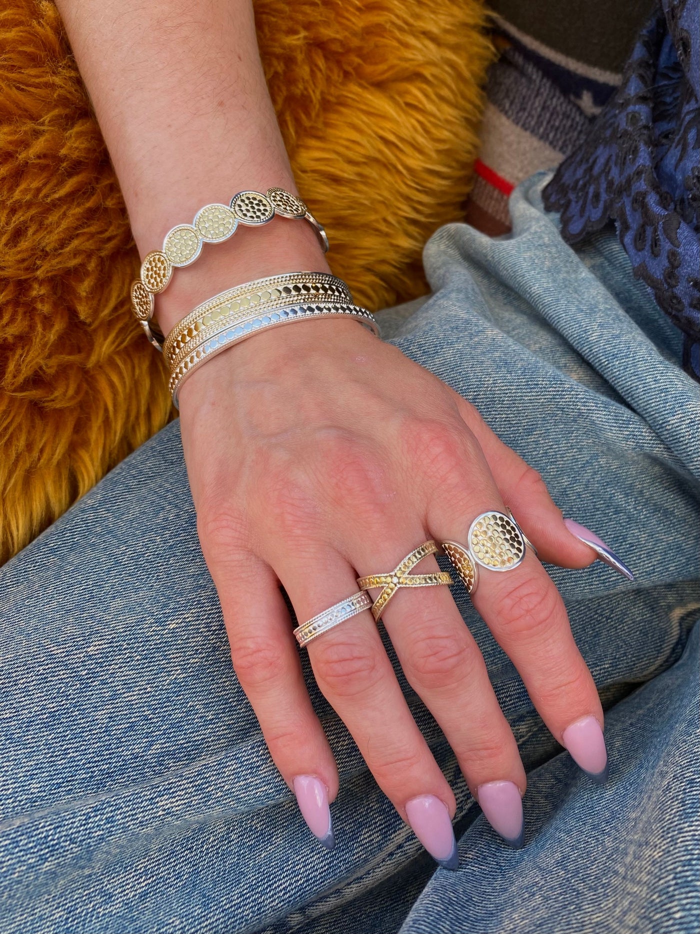 Anna Beck Multi Disc Cuff Bangle