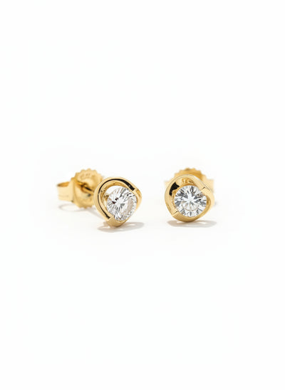 9ct Yellow Gold 0.40ct Lab Grown Diamond Stud Earrings