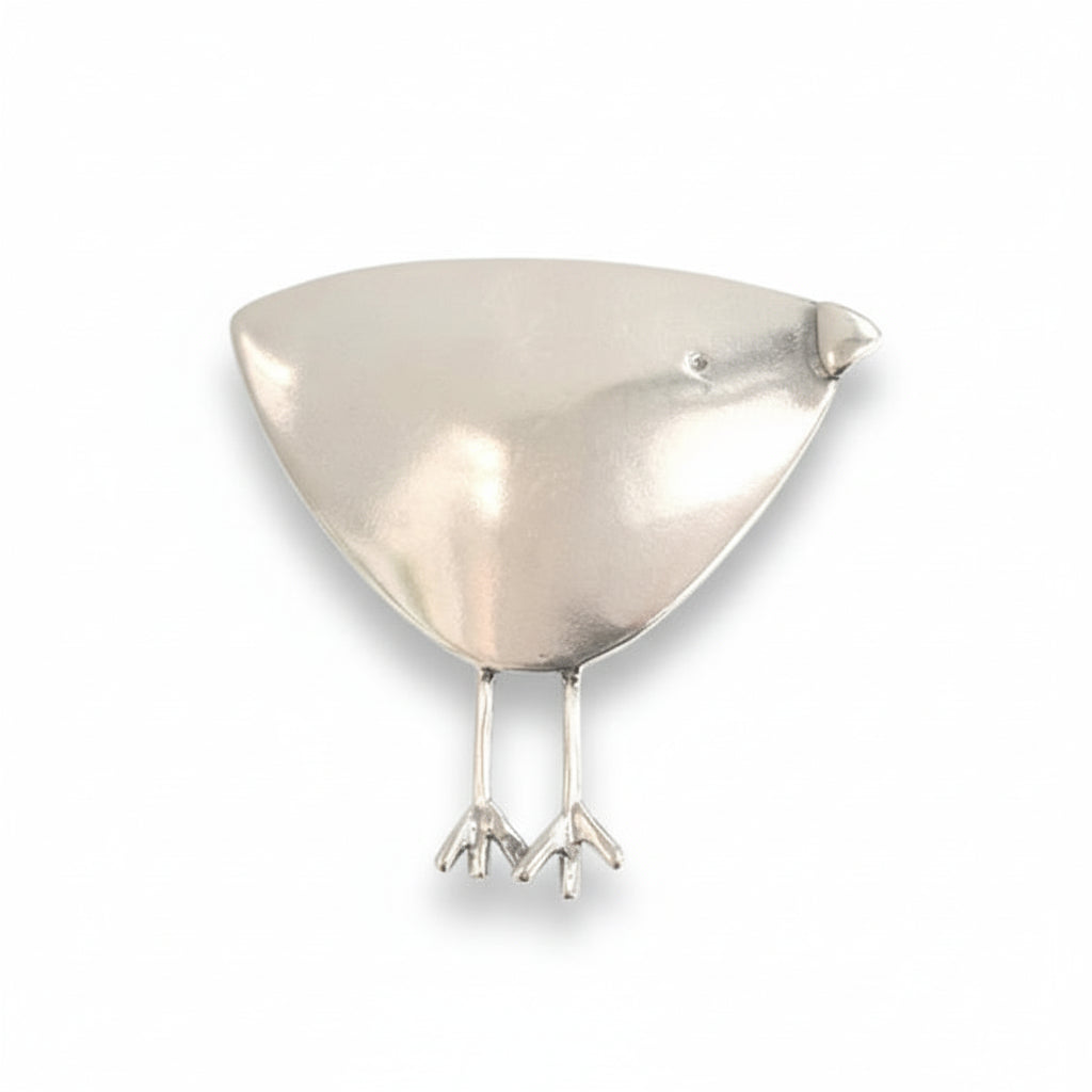 Sterling Silver Robin Brooch