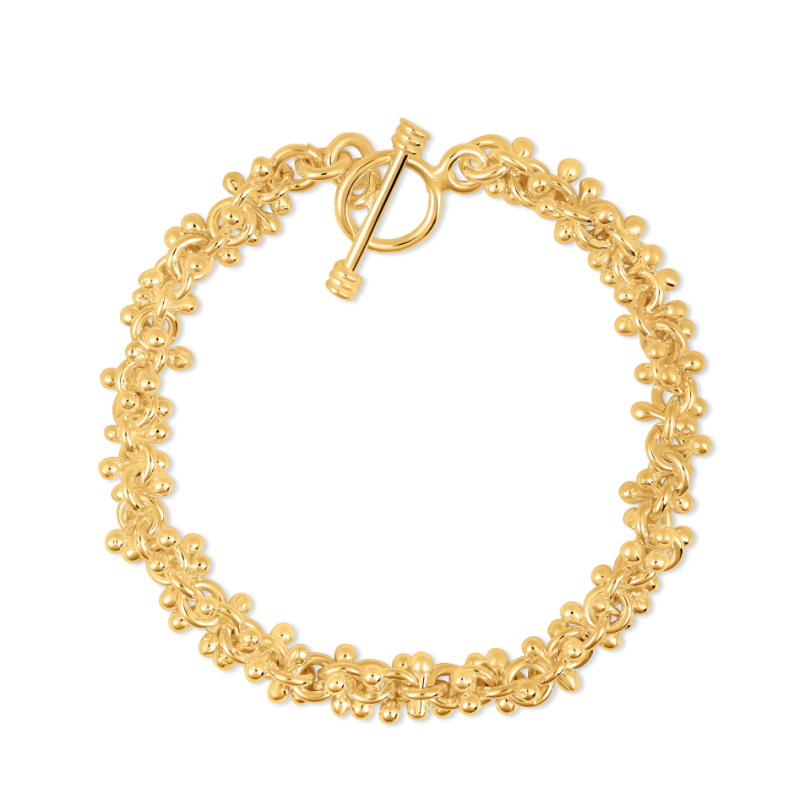 Gold Vermeil Cluster Ball Bracelet