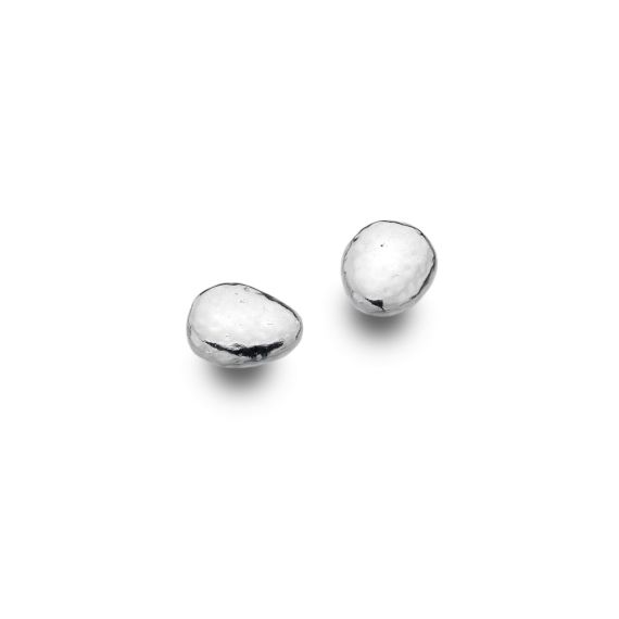 Sea Gems Origins Textured Pebble Stud Earrings