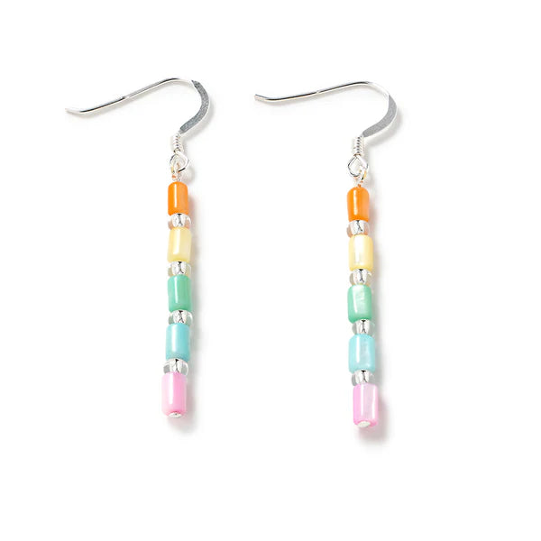 Carrie Elspeth Pastel Rainbow Seashell Earrings