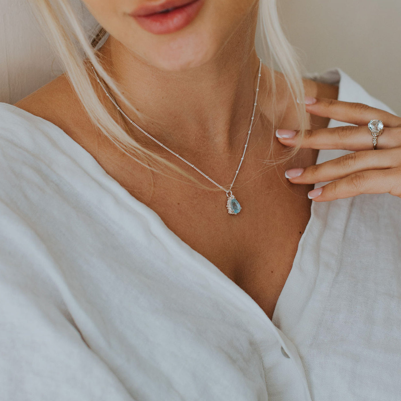 Dainty London Silver Aurelia Necklace