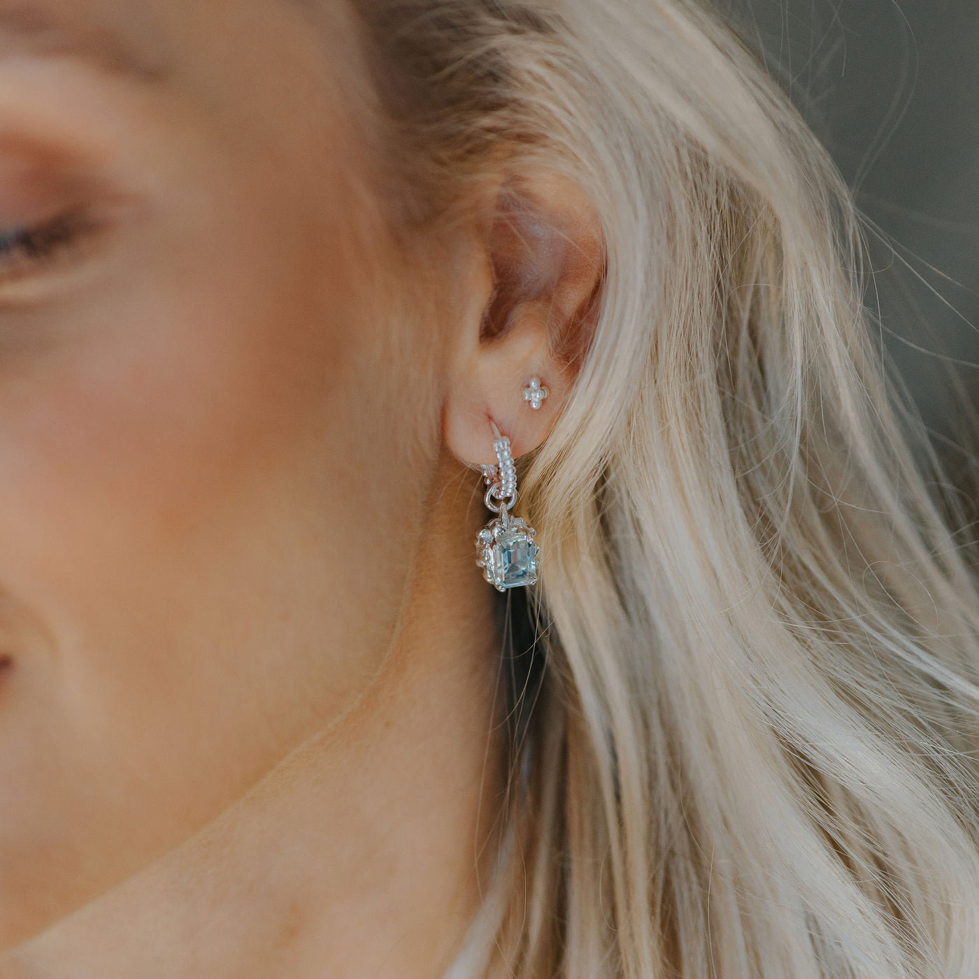 Dainty London Silver Giselle Hoop Earrings