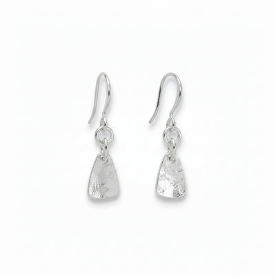 Sterling Silver Spade Drop Earrings