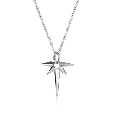 Scream Pretty Silver Angel Star Necklace