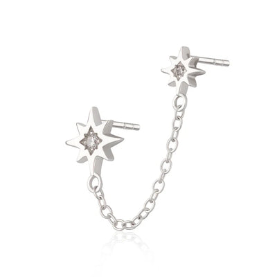 Scream Pretty Chained Star Stud Single Earring