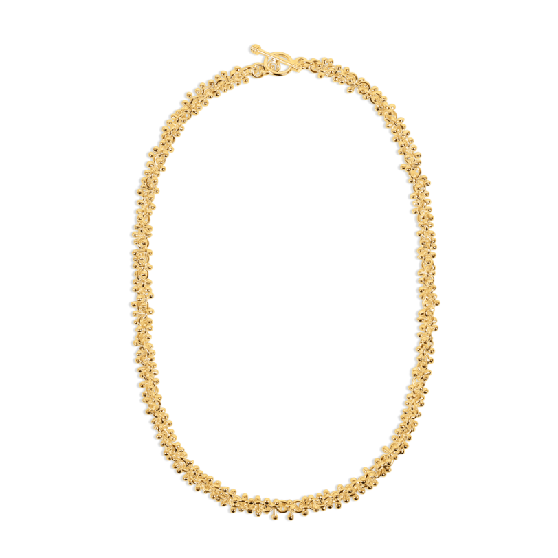 Gold Vermeil Cluster Ball Necklace