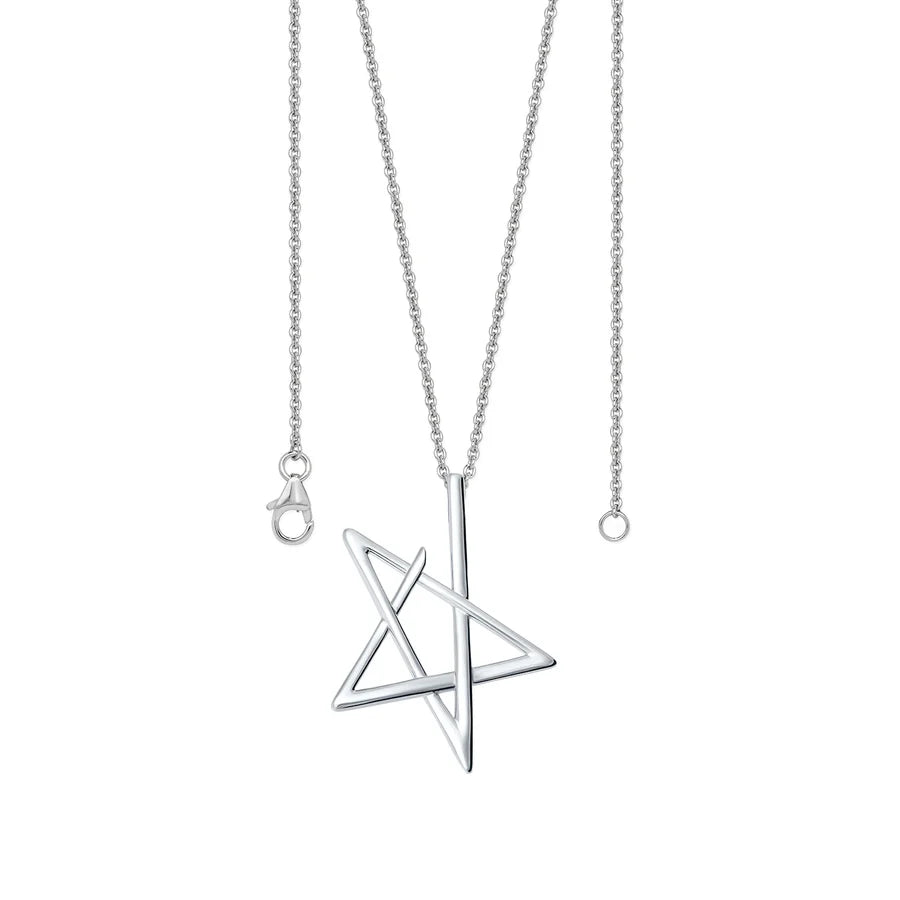 Lucy Q Sterling Silver Sol Star Pendant Necklace