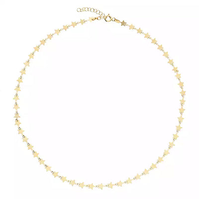 18ct Gold Vermeil Silver Star Necklace