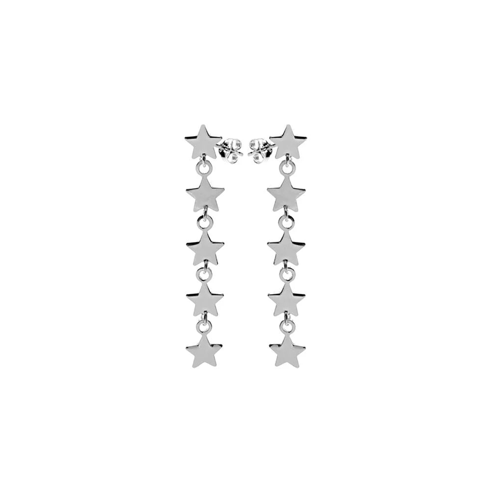 Sterling Silver Star Cascade Stud Earrings