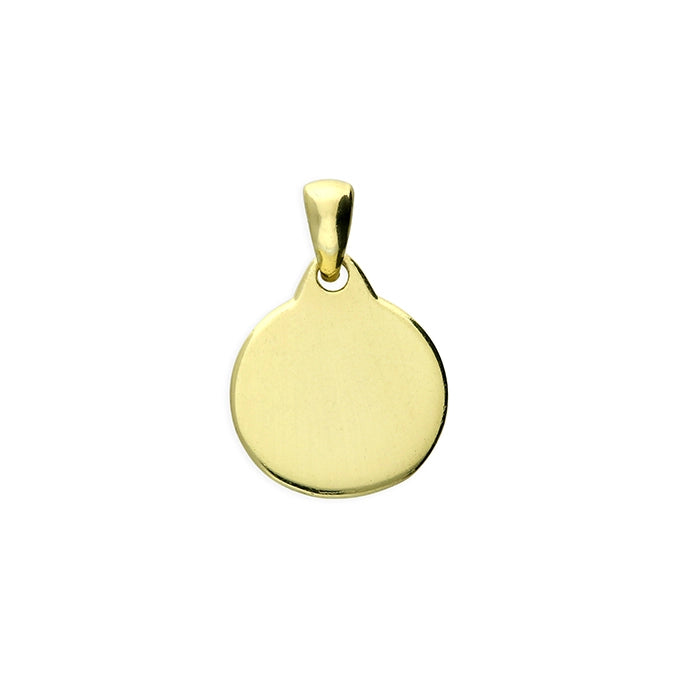 24ct Gold Plated Sterling Silver Diamond-Cut St Christoper Pendant