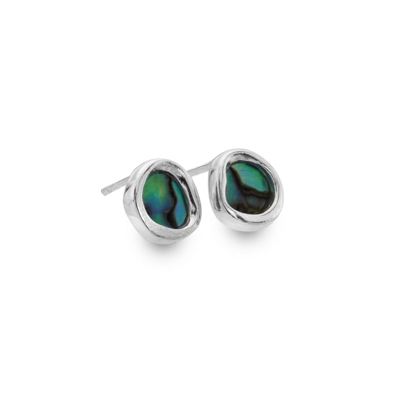 Sea Gems Paua Shell Tide Pool Stud Earrings