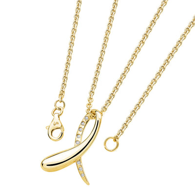 Lucy Q Sycamore Gold Vermeil White Topaz Pendant Necklace