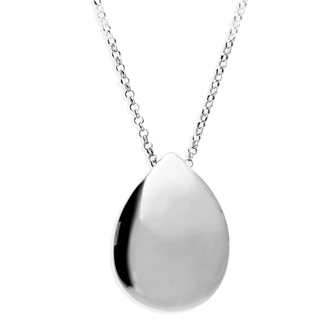 Sterling Silver Teardrop Pendant Necklace