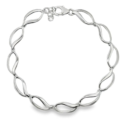 Sterling Silver Teardrop Bracelet