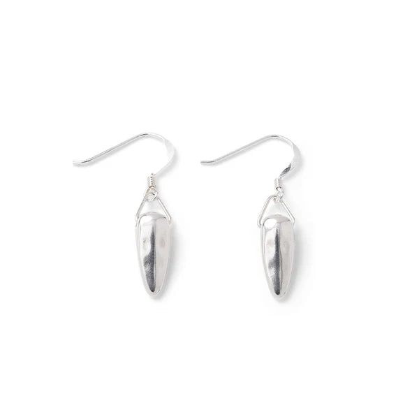 Carrie Elspeth Silver Tribal Beaded Earrings
