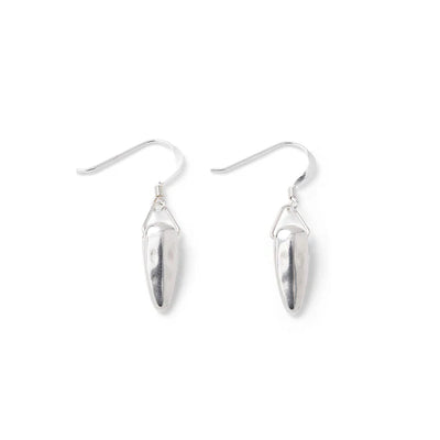 Carrie Elspeth Silver Tribal Beaded Earrings