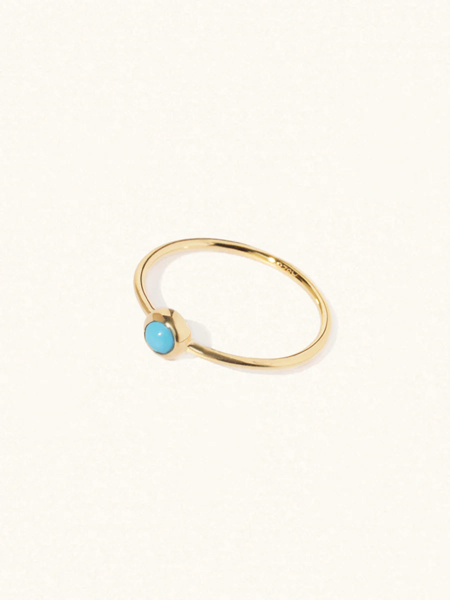 Luceir 18ct Gold Vermeil Turquoise Ring