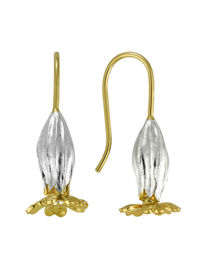 Alex Monroe Mixed Metals Cowslip Hook Earrings