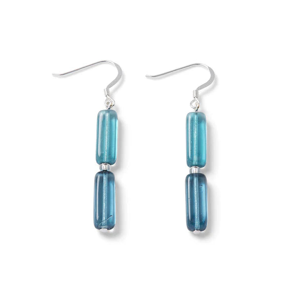 Carrie Elspeth Winter Blue Elements Beaded Earrings