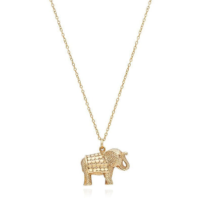 Anna Beck Elephant Charm Necklace - Gold - Rococo Jewellery