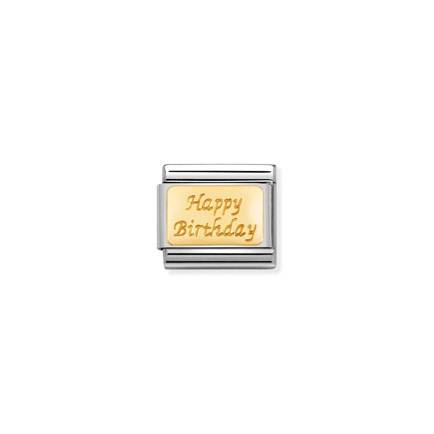Nomination Classic Gold Happy Birthday - Rococo Jewellery