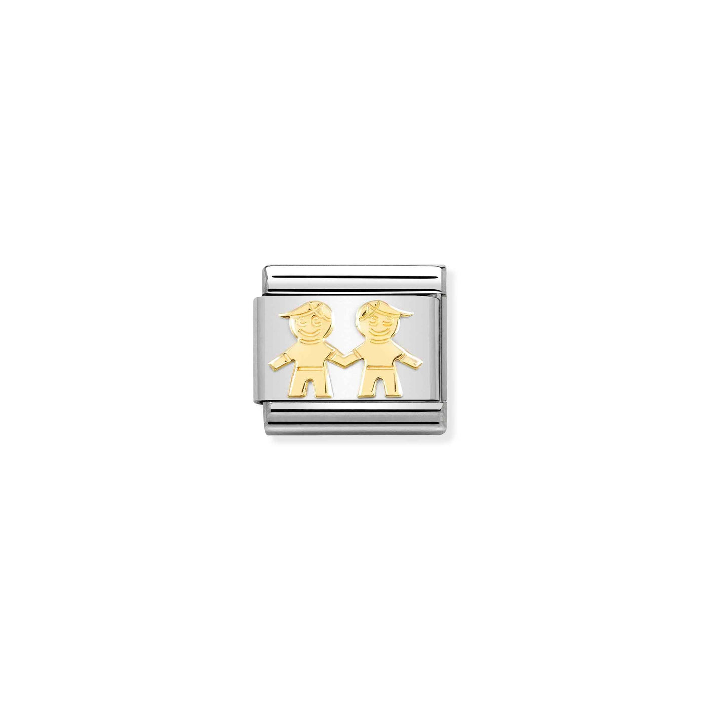 Nomination Classic Yellow Gold Two Brothers Charm - Rococo Jewellery