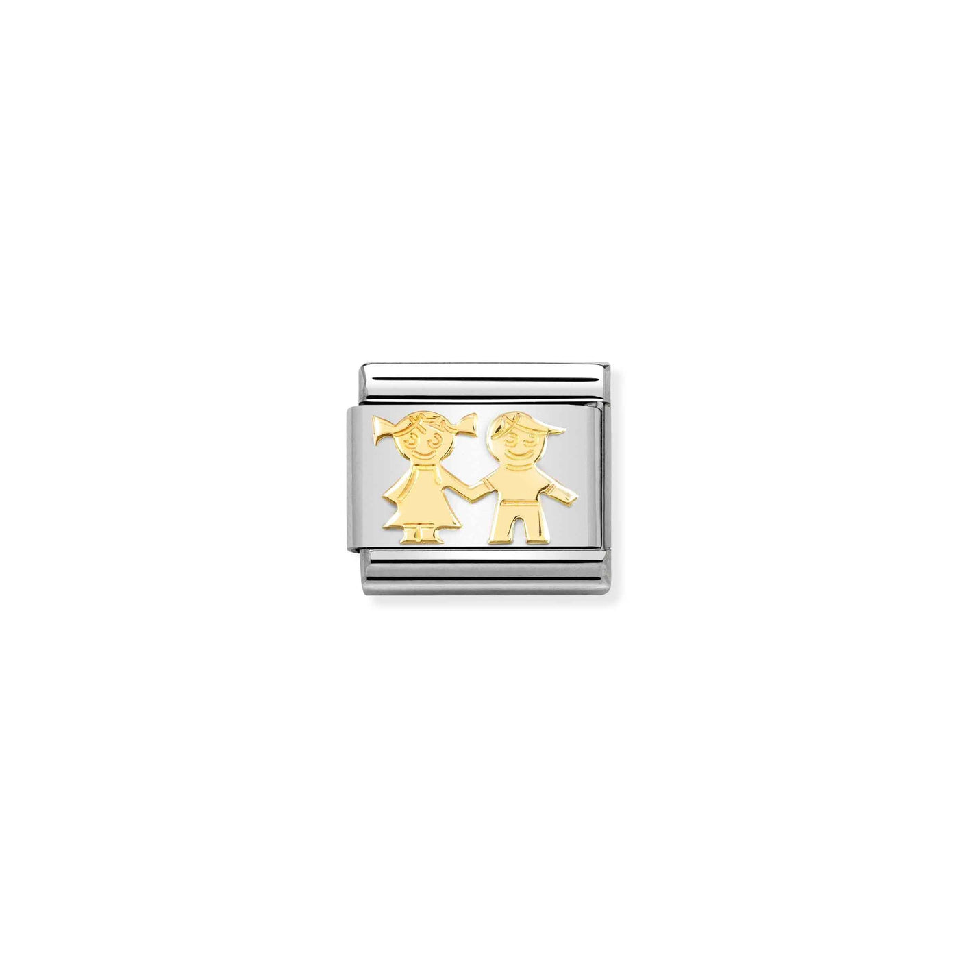 Nomination Classic Yellow Gold Sister Brother Charm - Rococo Jewellery