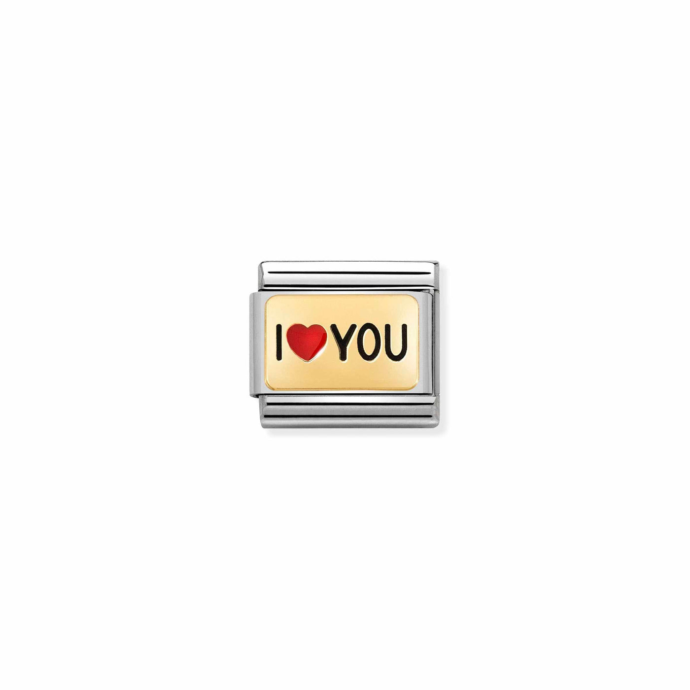 Nomination Classic Gold & Red I Heart You Charm - Rococo Jewellery