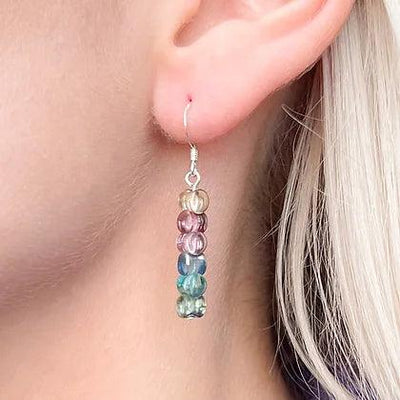 Carrie Elspeth Shimmer Drums Earrings - Rococo Jewellery