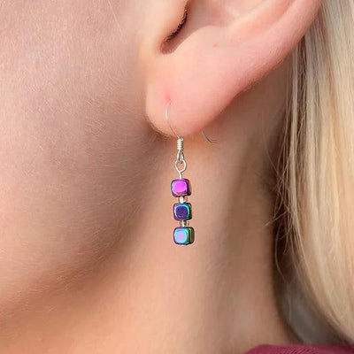 Carrie Elspeth Spectrum Cubes Earrings - Rococo Jewellery