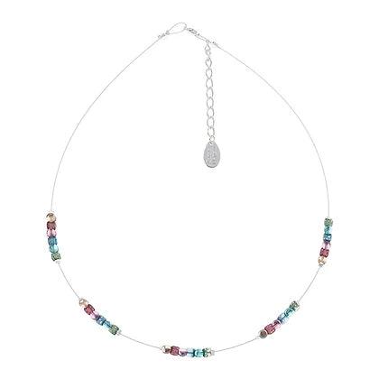 Carrie Elspeth Shimmer Drums Spaced Necklace - Rococo Jewellery