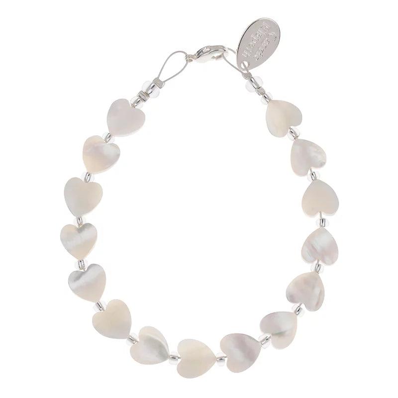 Carrie Elspeth Hearts Shell Links Bracelet - Rococo Jewellery